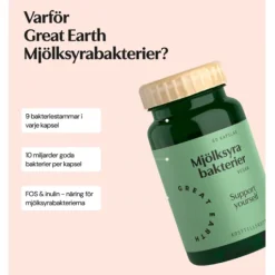 Great Earth Mjölksyrabakterier 60 kapslar