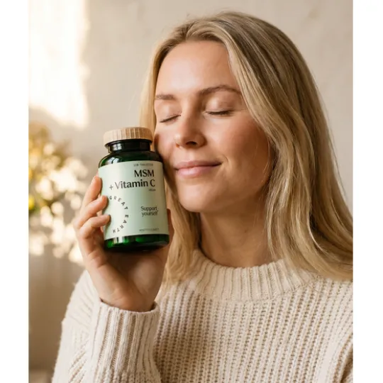 Great Earth MSM 1000 mg + Vitamin C 120 tabletter