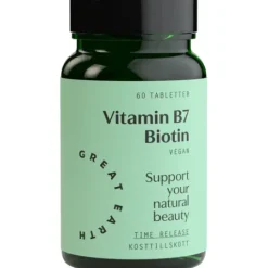 Great Earth Vitamin B7- Biotin 1000 mcg 60 tabletter