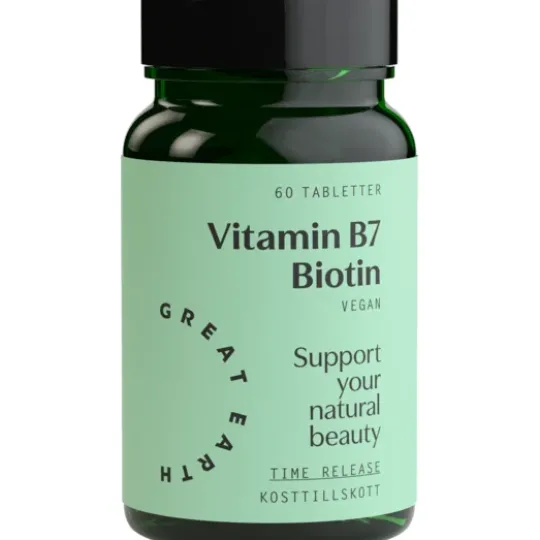 Great Earth Vitamin B7- Biotin 1000 mcg 60 tabletter