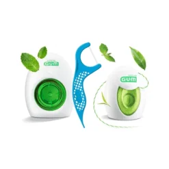 GUM Easy Flossers med Flour, Vitamin E och Mint 30 st