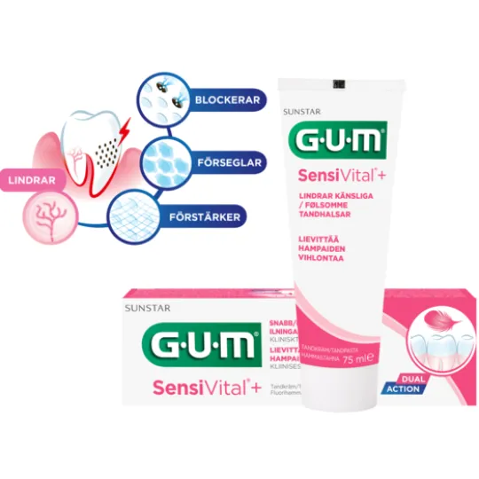 GUM SensiVital+ tandkräm 75 ml