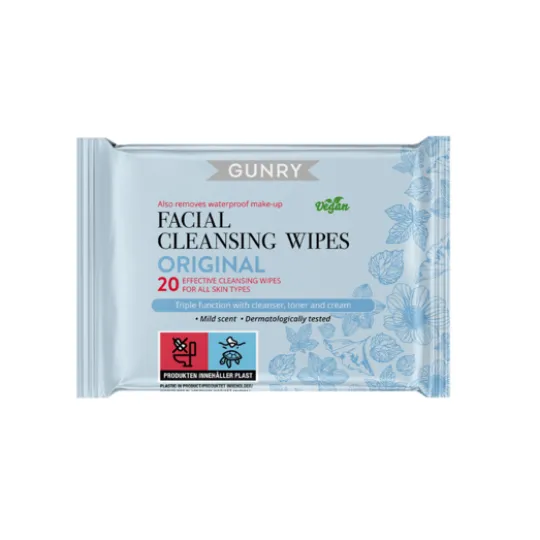 Gunry Facial Cleansing Wipes Original 20 st