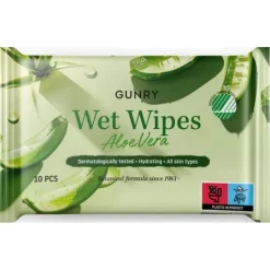 Gunry Wet Wipes Aloe Vera 10 st