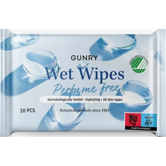 Gunry Wet Wipes Sensitive 10 st