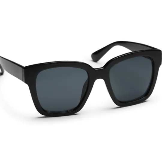 Haga Eyewear Marbella Shiny Black Grey lens