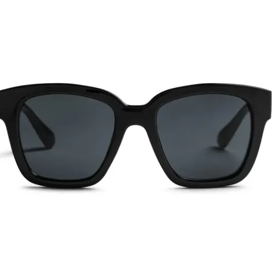 Haga Eyewear Marbella Shiny Black Grey lens