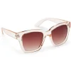 Haga Eyewear Marbella Transparent Peach Brown Gradient lens
