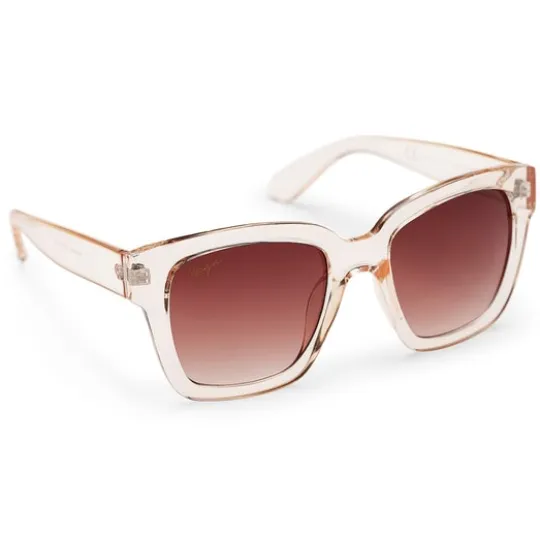 Haga Eyewear Marbella Transparent Peach Brown Gradient lens