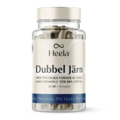 Heela Dubbel Järn 25 mg 90 kapslar