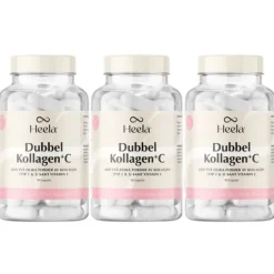 Heela Dubbel Kollagen + C (TYP 1 & 3) 90 kapslar 3-pack