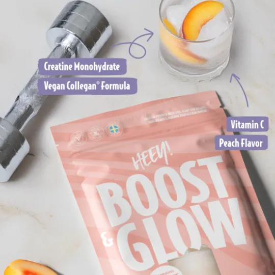 Heey! Boost & Glow Creatine + Coll-egan Ice Tea Peach 300 g