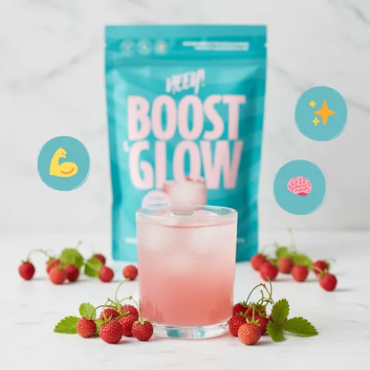 Heey! Boost & Glow Kreatin + Coll-egan Smultron 300 g