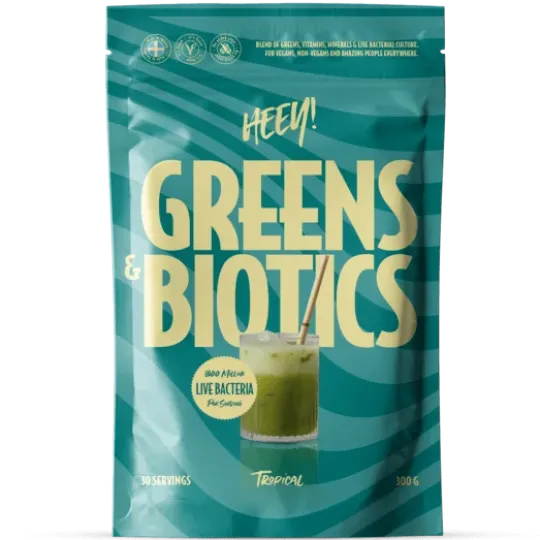 Heey! Greens & Biotics Superfood + Probiotika Tropical 300 g