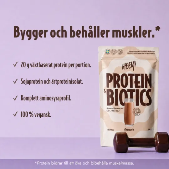 Heey! Protein & Biotics Chocolate 500 g