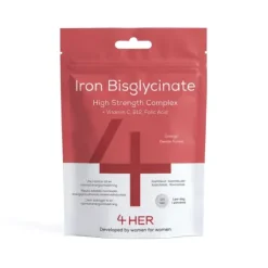 4HER Iron Bisglycinate med folsyra 120 tabletter