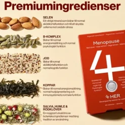 4HER Menopause 60 tabletter – Utvecklad för kvinnor 45+