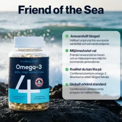 4HIM&HER Omega-3 80% Fiskeoljekapsel 120 kapslar