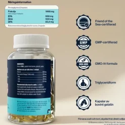 4HIM&HER Omega-3 80% Fiskeoljekapsel 120 kapslar