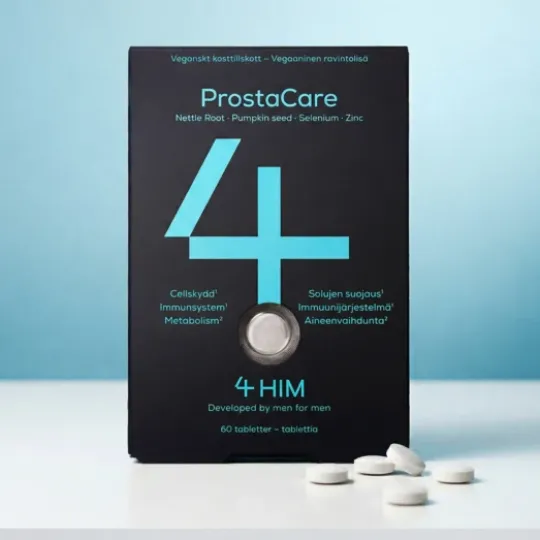 4HIM ProstaCare 60 tabletter – Kosttillskott för män 40+ med zink & selen