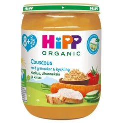 Hipp Couscous,Grönsaker & Kyckling 8m 190g