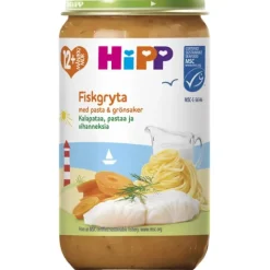 Hipp Fiskgryta med Pasta & Grönsaker 12 m 250 g