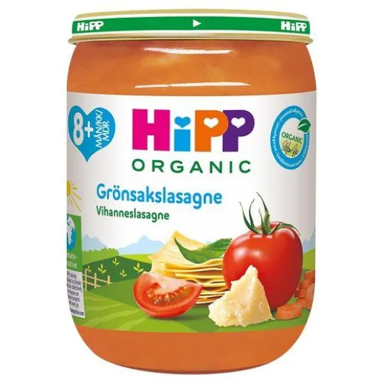 Hipp Grönsakslasagne 8m 190g