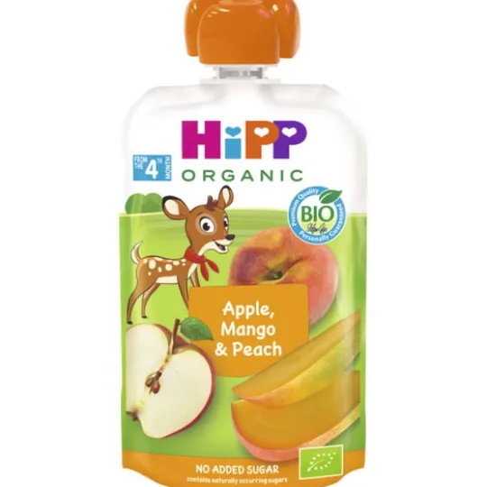 Hipp Klämmis Äpple, Mango & Persika 4m 100 g
