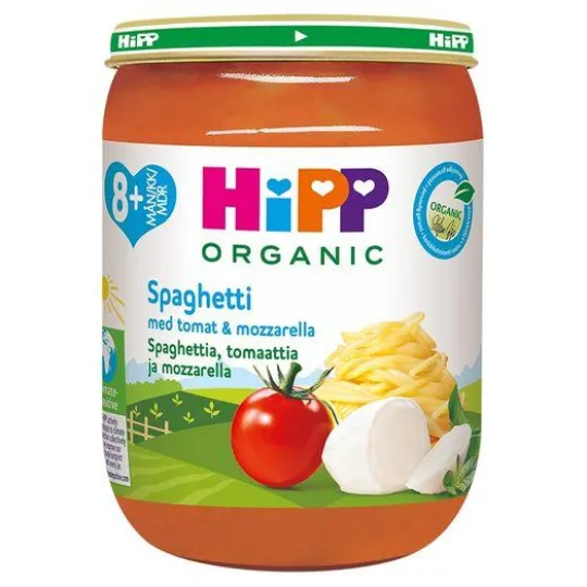 Hipp Spaghetti,Tomat&Mozzarell 8m 190g