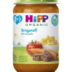 HiPP Stroganoff Biff med Pasta 8m 220 g