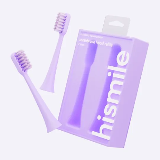 Hismile Toothbrush Replacement Heads Purple 2 st