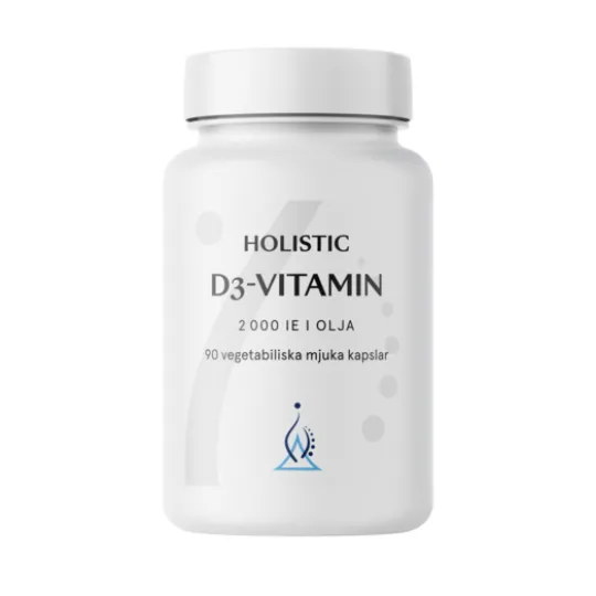 Holistic D-vitamin 2000 i Olja 90 kapslar