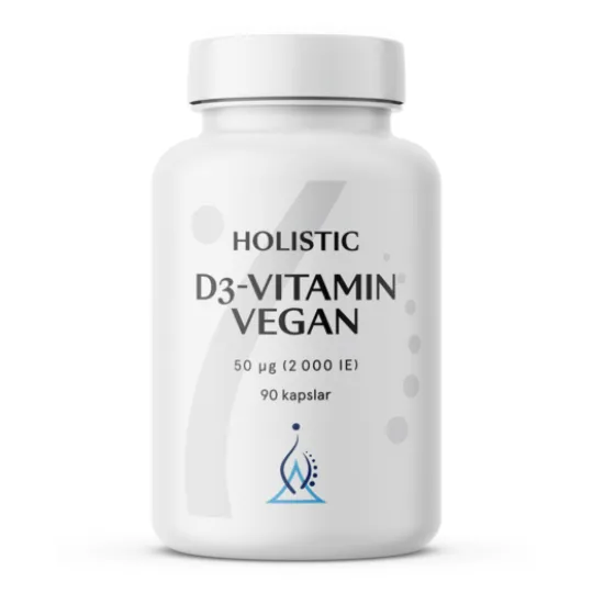 Holistic D3-vitamin Vegan 2000 IE (50 µg) 90 kapslar