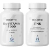 Holistic D-vitamin 5000 + Zink Immunstack