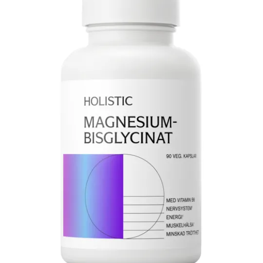 Holistic Magnesiumbisglycinat 100 mg 90 kapslar