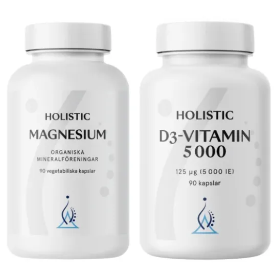 Holistic Magnesium + D-vitamin 5000 Grundpaket