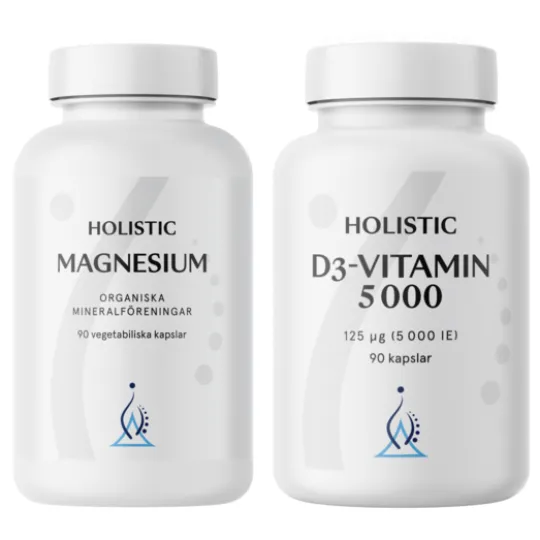 Holistic Magnesium + D-vitamin 5000 Grundpaket