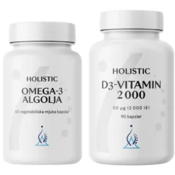 Holistic Omega-3 Algolja + D-vitamin Duo