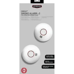 Housegard Origo trådlös brandvarnare inkl batteri 2-pack