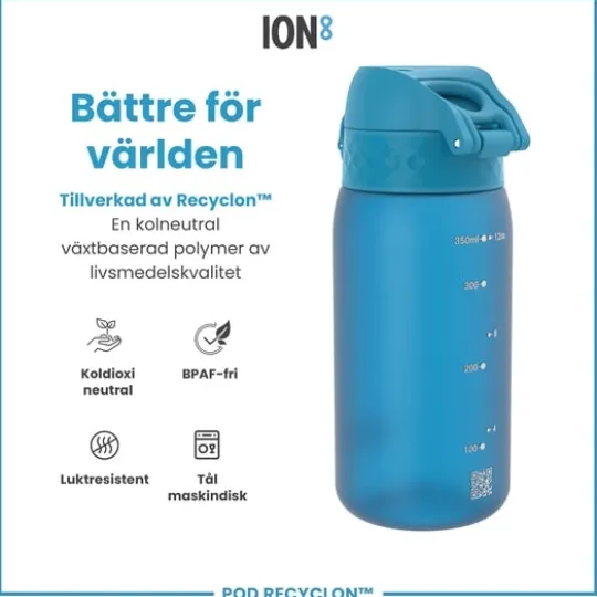 ION8 Vattenflaska För Barn Blå 350 ml