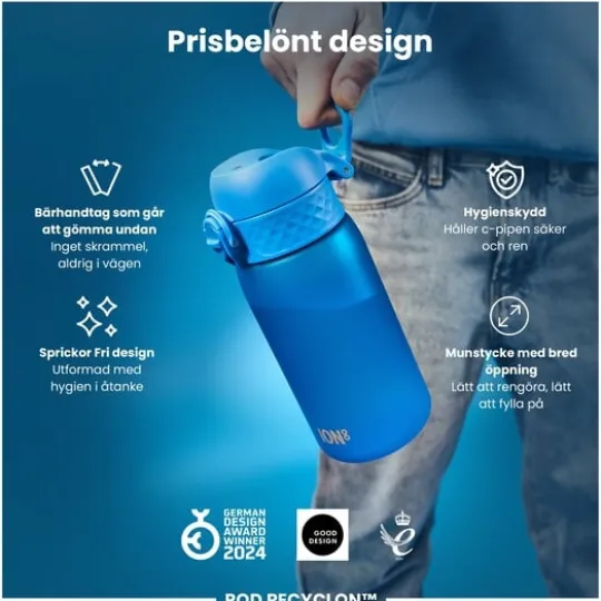 ION8 Vattenflaska För Barn Blå 350 ml