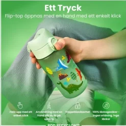 ION8 Vattenflaska För Barn Dinosaurier 350 ml