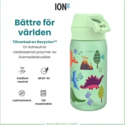 ION8 Vattenflaska För Barn Dinosaurier 350 ml