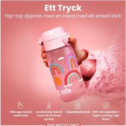 ION8 Vattenflaska För Barn Regnbågar 350 ml