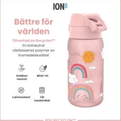 ION8 Vattenflaska För Barn Regnbågar 350 ml