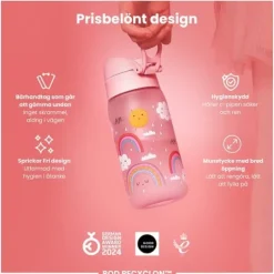 ION8 Vattenflaska För Barn Regnbågar 350 ml