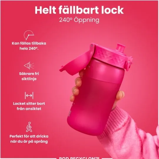 ION8 Vattenflaska För Barn Rosa 350 ml