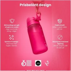 ION8 Vattenflaska För Barn Rosa 350 ml
