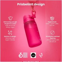 ION8 Vattenflaska För Barn Rosa 350 ml