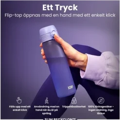 ION8 Vattenflaska Ljuslila 500 ml
